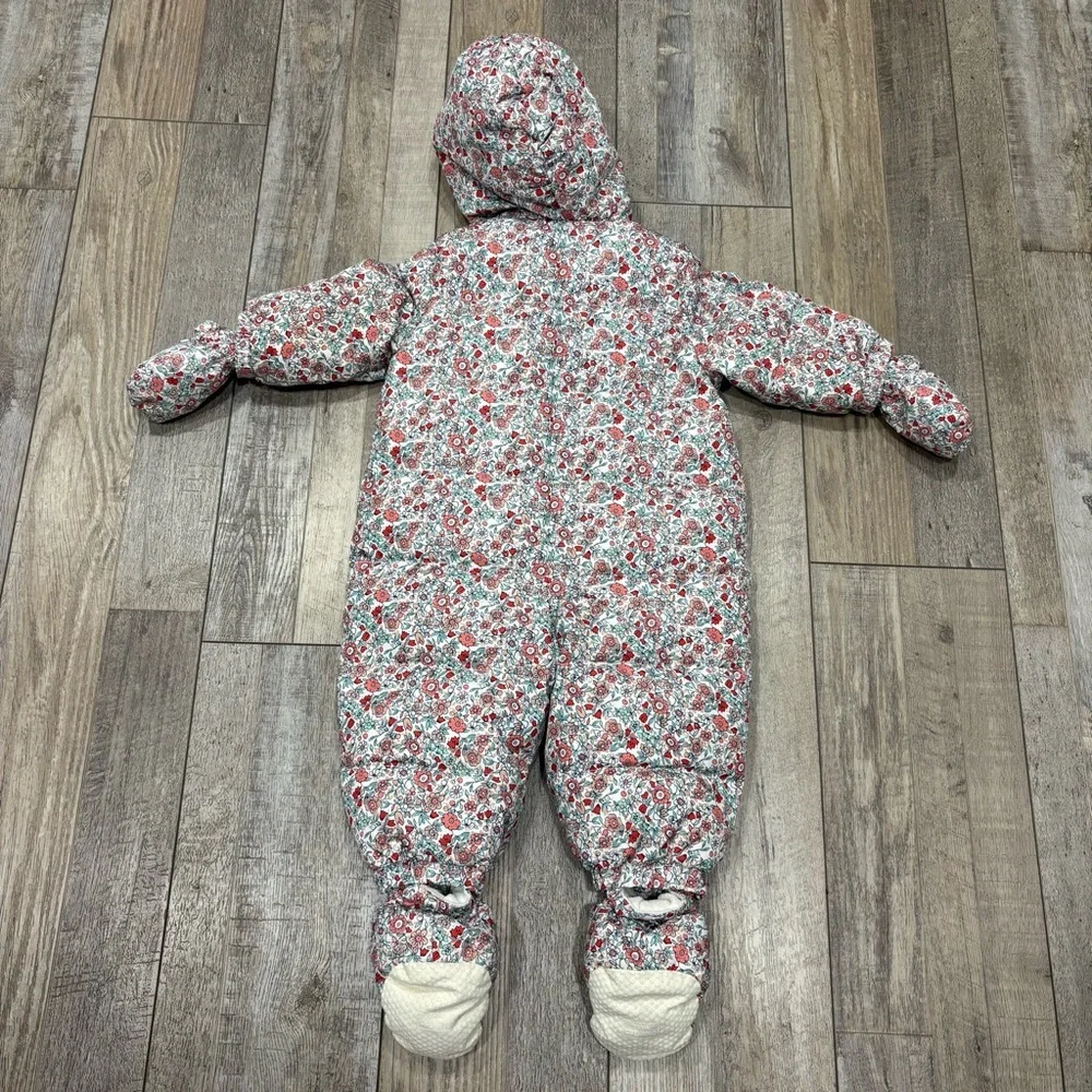 GAP baby snowsuit 6-12 months floral