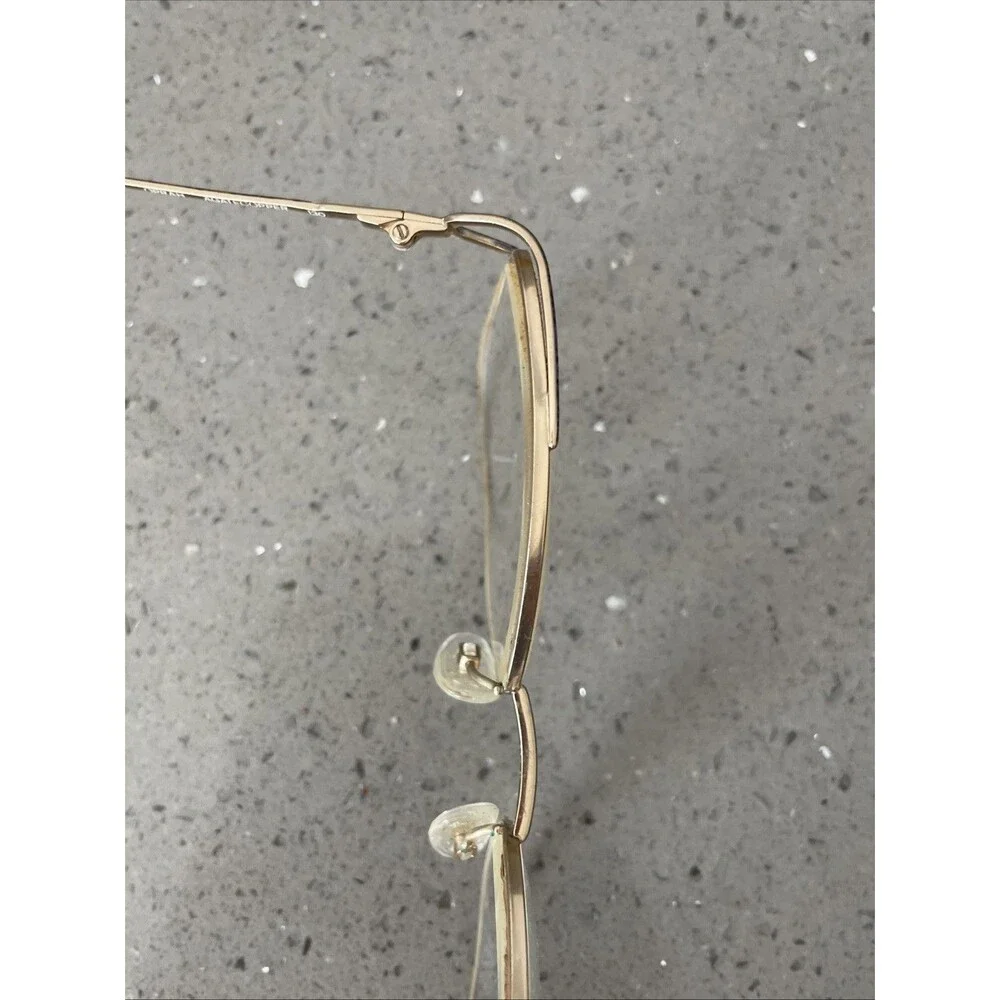 Luxottica GEP Oprah Agatecopper Eyeglasses Frames ONLY 57-18-130 half rim gold