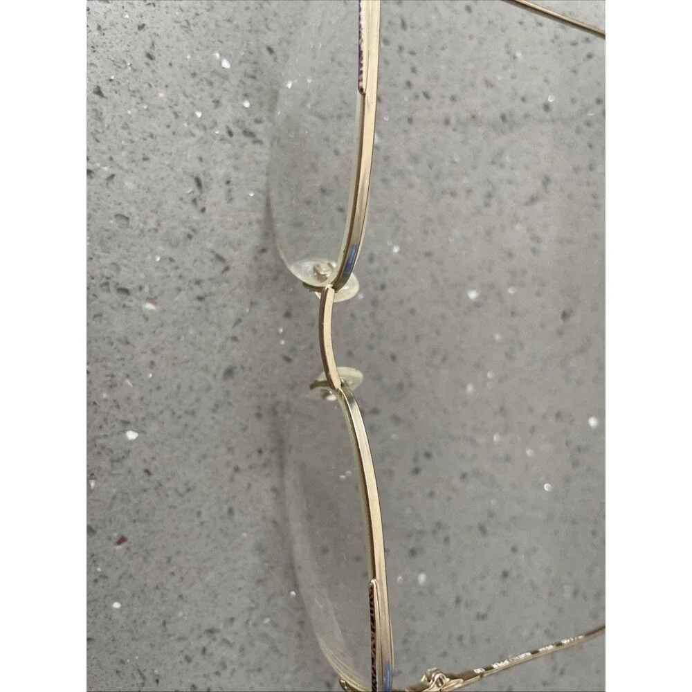 Luxottica GEP Oprah Agatecopper Eyeglasses Frames ONLY 57-18-130 half rim gold