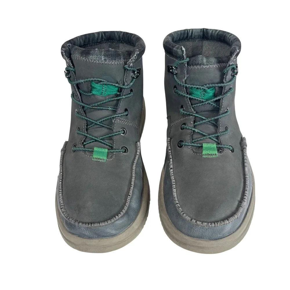 Hey Dude Chukka Boots Bradley Classic Gray Plaid Gorpcore Outdoors Casual Sz 11