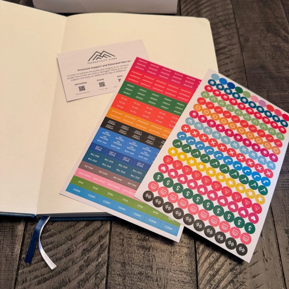Productivity Store navy journaling