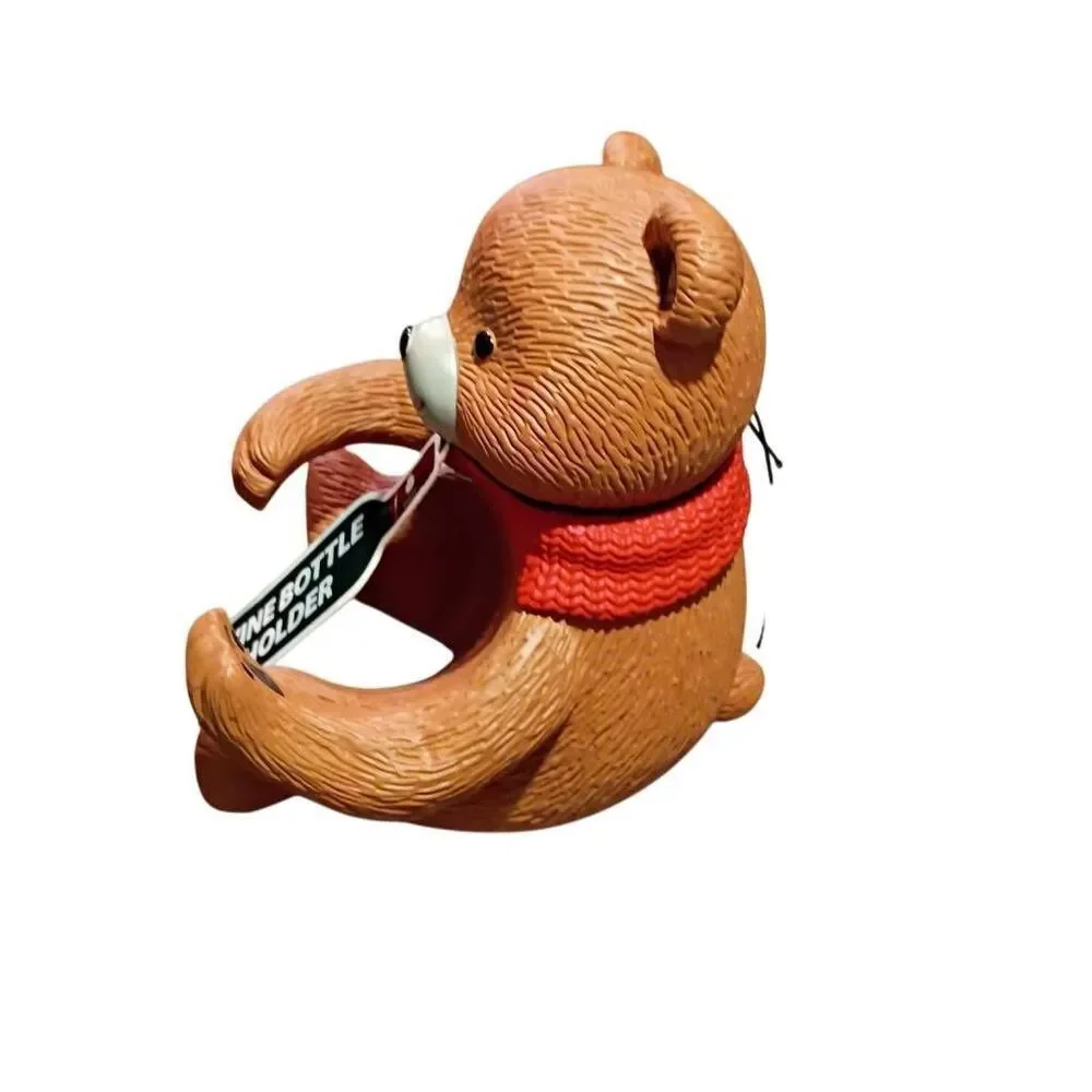 Wild Eye Designs Teddy Bear Wine Holder NWT