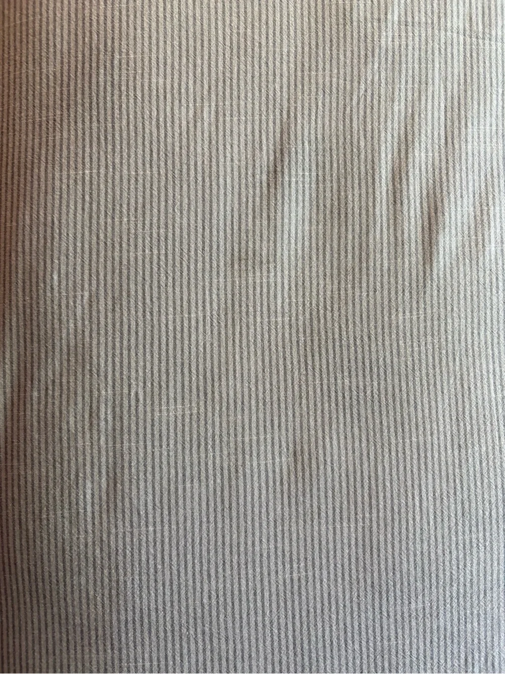 IKEA BERGPALM Gray Pinstripe Duvet Cover - 100% Cotton, 86x86