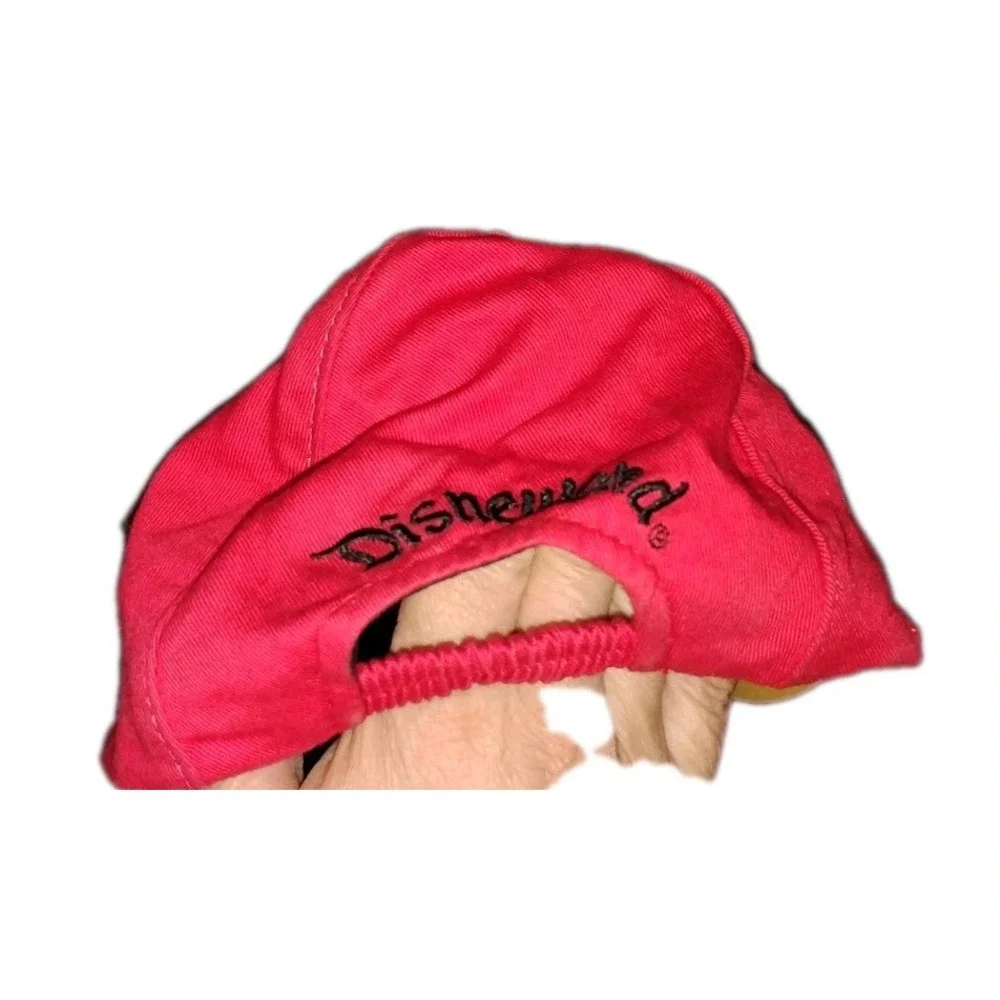 Disney Parks Mickey Mouse‎ Ear Red Yellow Cap Hat Size Small Youth EUC