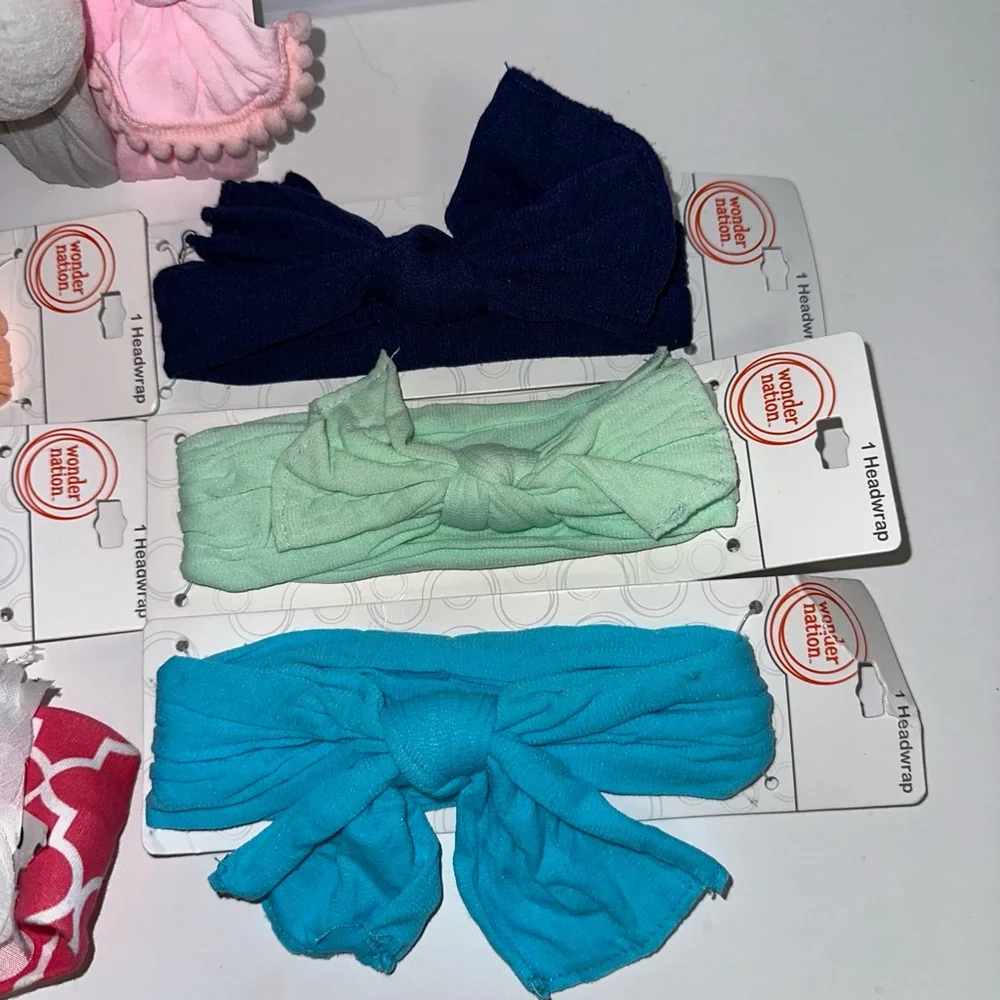 Lot of 8 Baby Girls NEW NWT Headbands One Size Multi-color