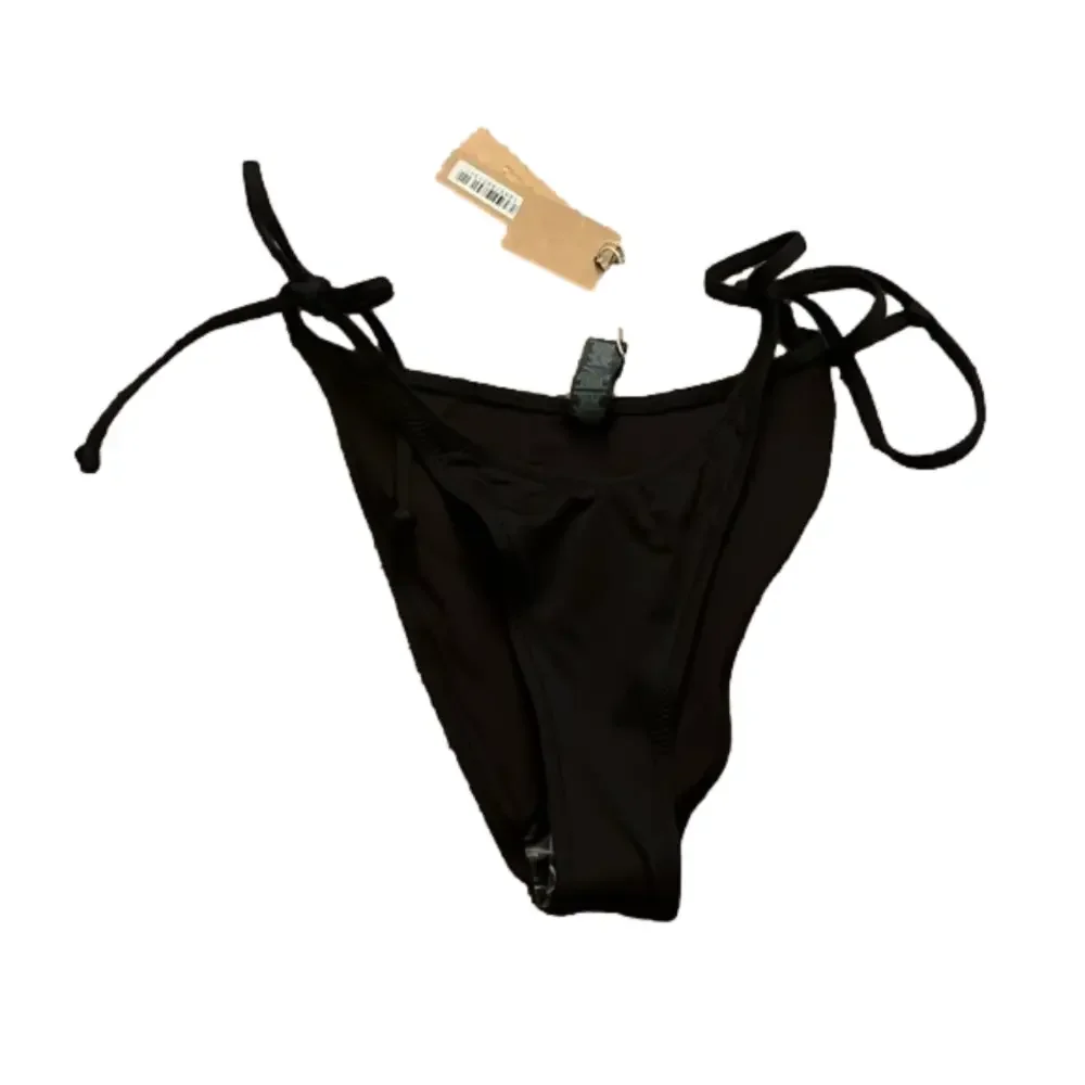 Skims Medium Dippy Tie Bottoms Bikini Cheeky Onyx Black NWT