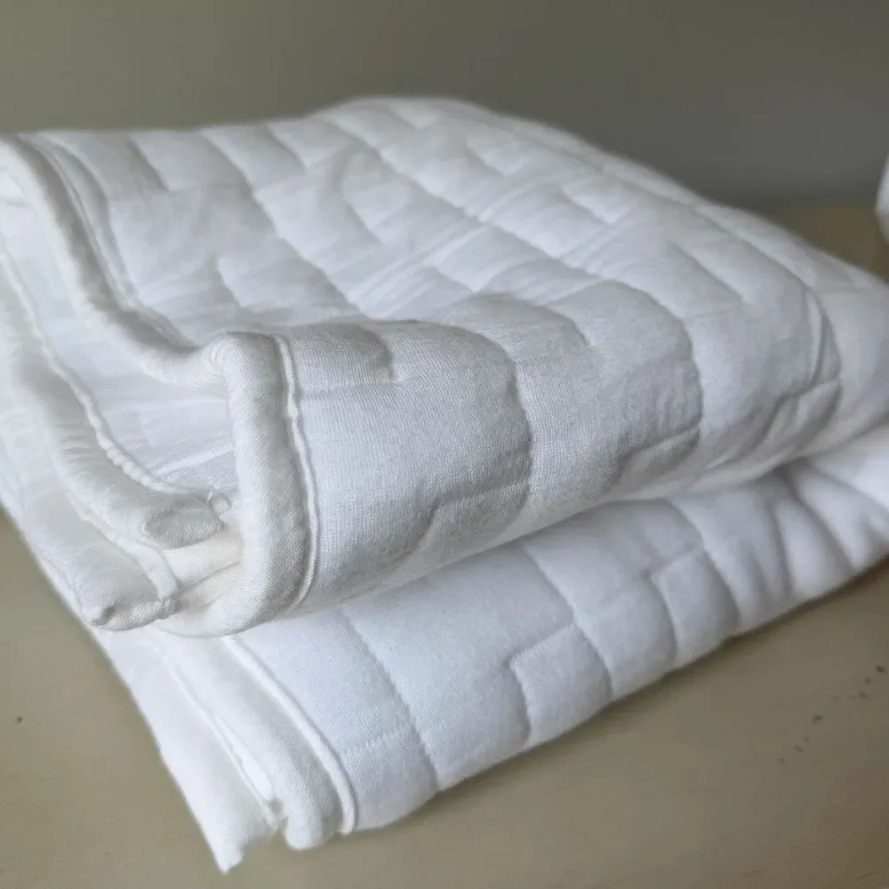 New The Company Store Air Layer White Cotton King Sham - Set of 2
