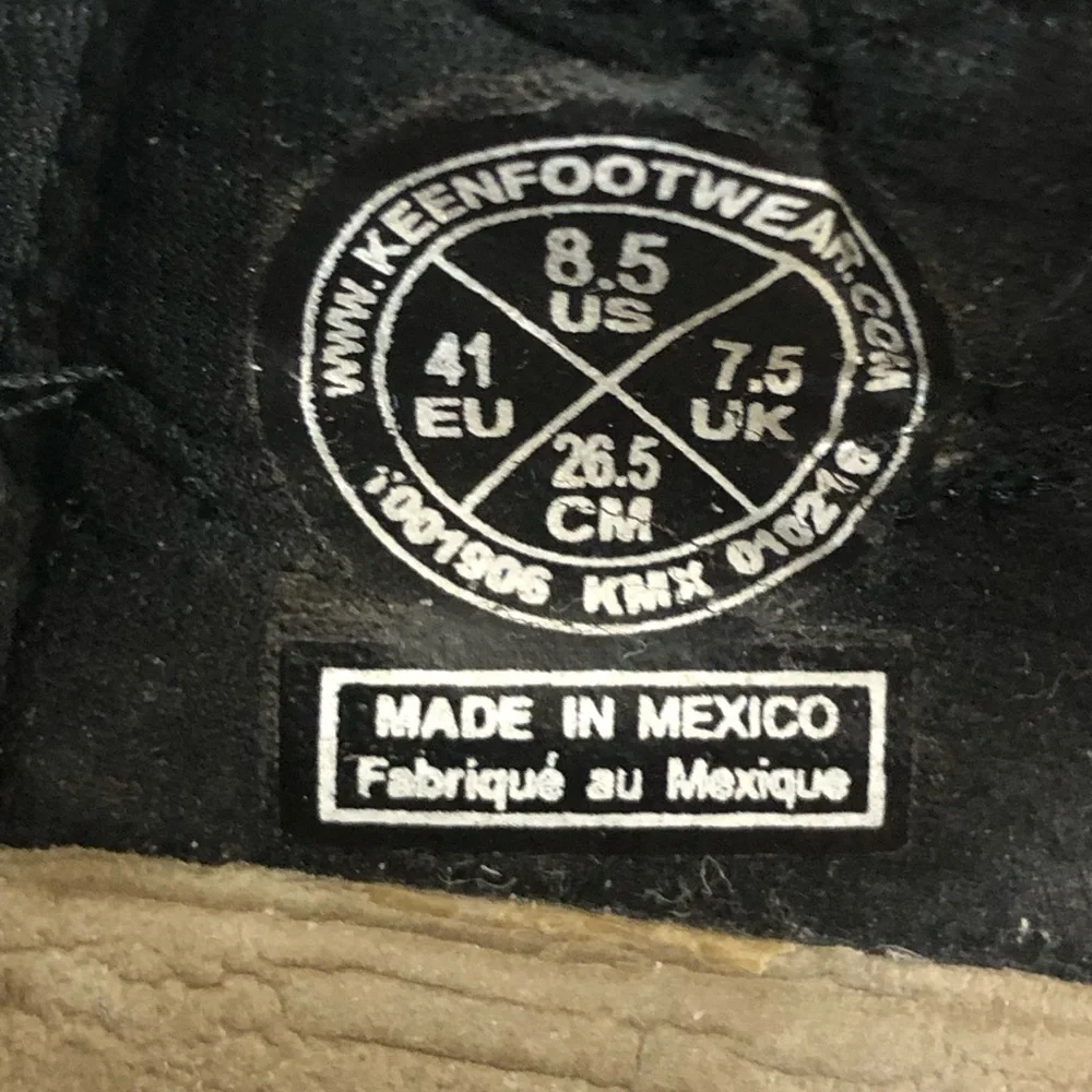 Keen rubber sole drawcord