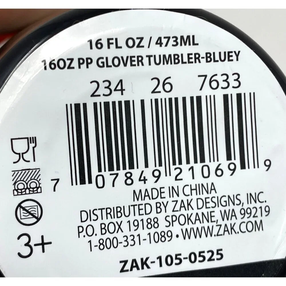 Target Zak Designs 16oz Glover Tumbler Bluey Tumbler Halloween Ages 3+