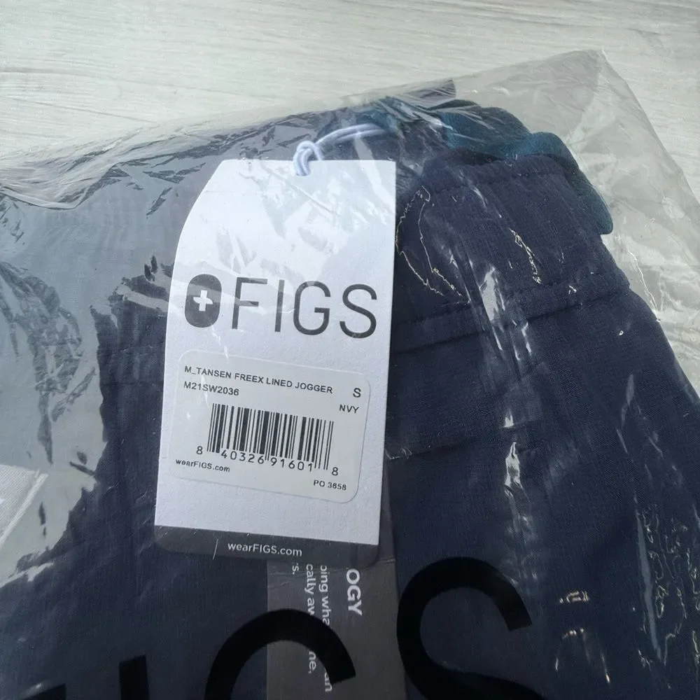 FIGS‎ Tansen Freex Lined Jogger Scrub Pants Navy Small NWT in packaging