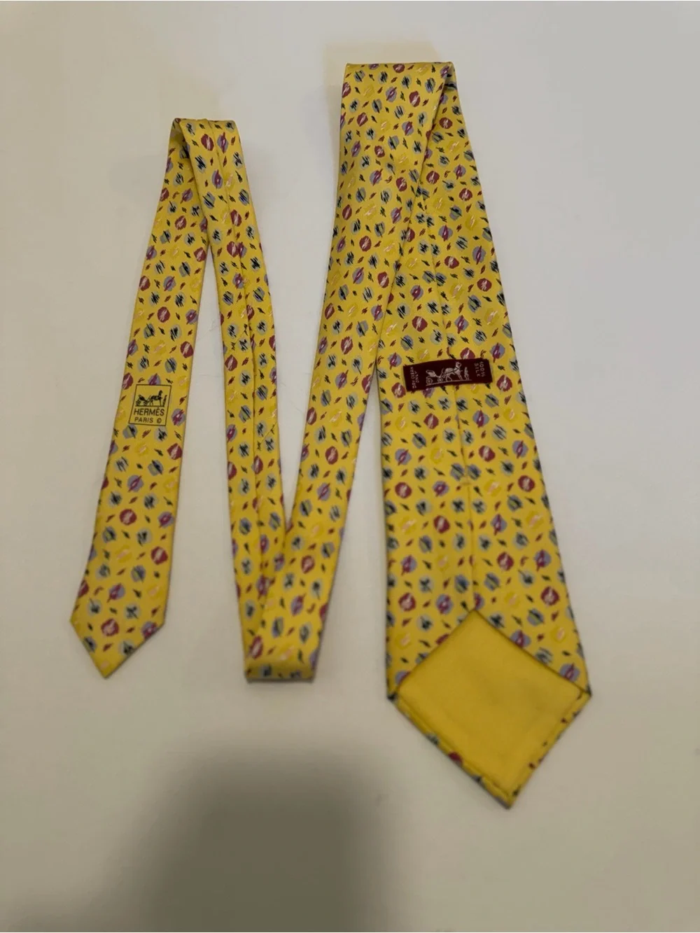 Hermes silk tie