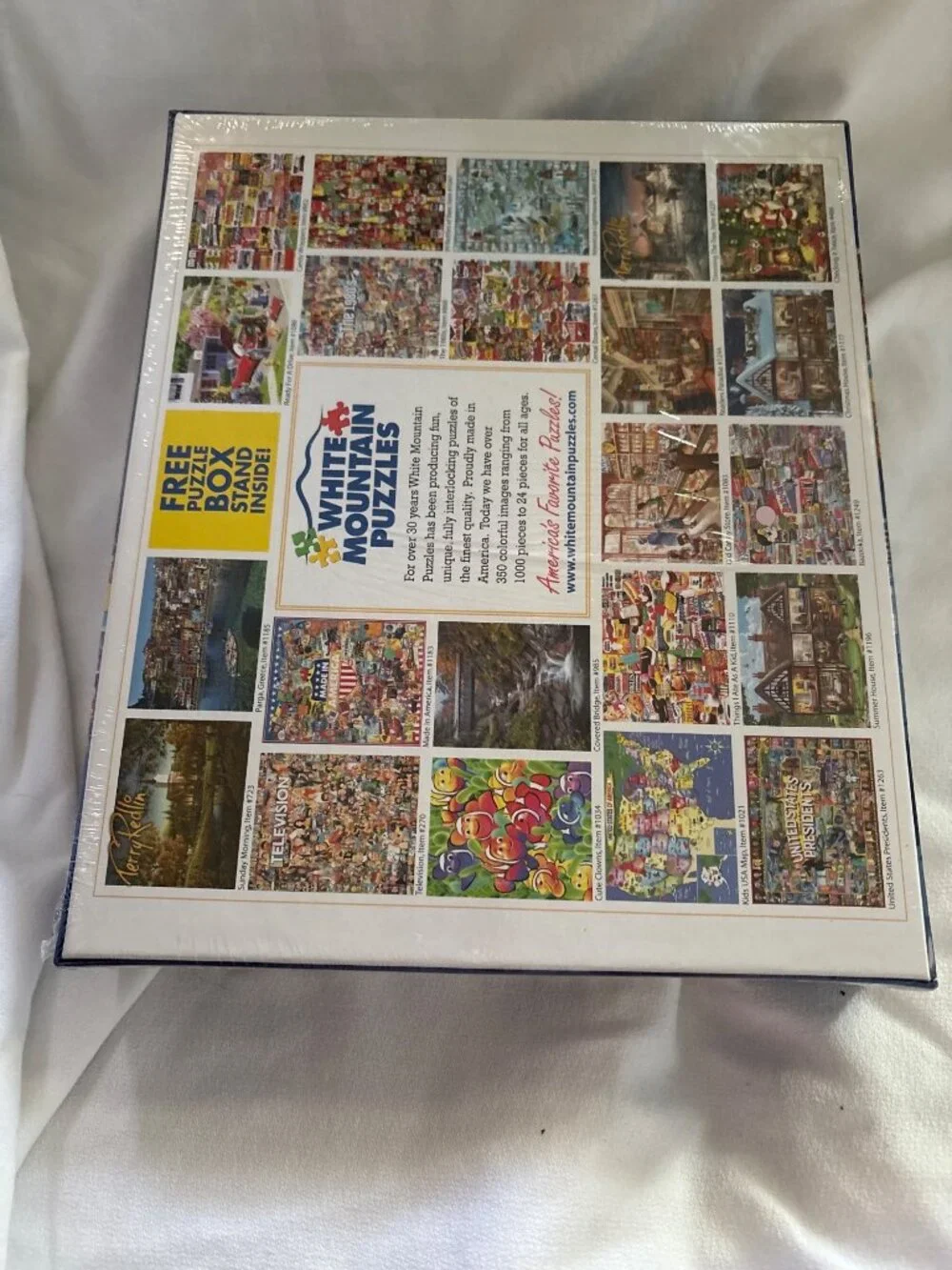 White Mountain Made In America 1000-Piece Jigsaw Puzzle Large Pieces USA-Made