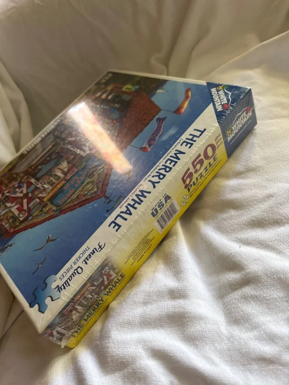 The Merry Whale 550-Piece Puzzle By White Mountain Premium Thicker Pieces Coasta