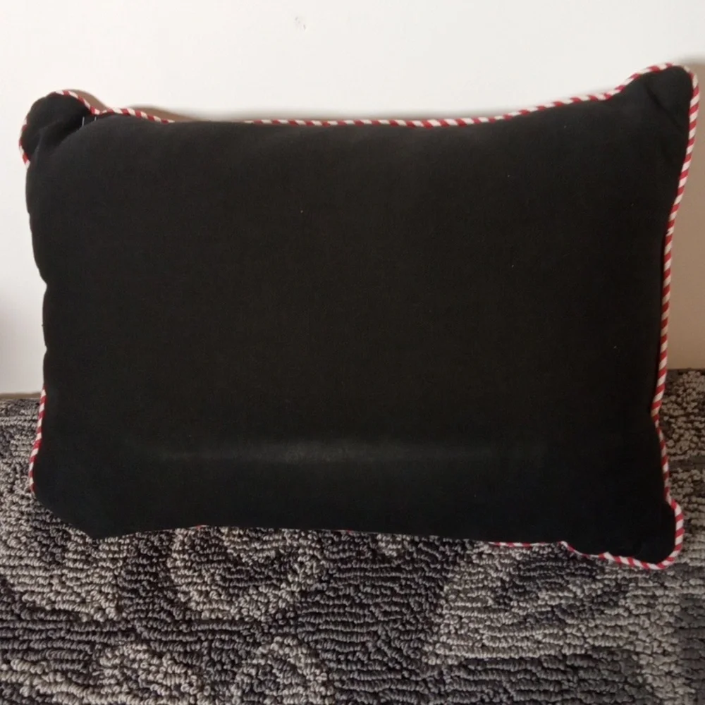 Festive Christmas Pillow with Snowman Design Decoration