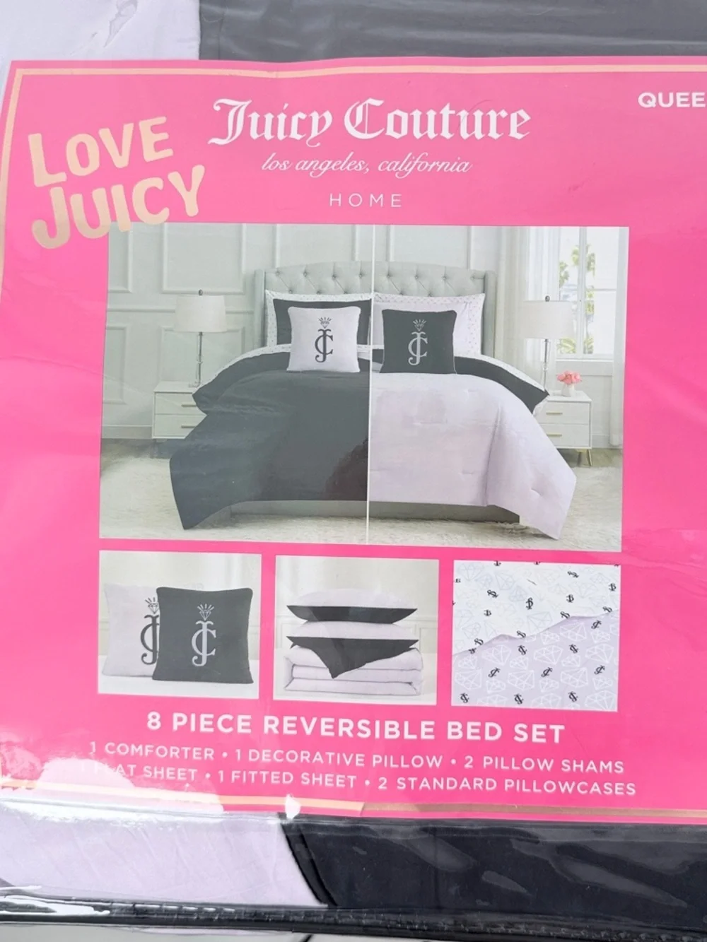 Juicy Couture reversible comforter