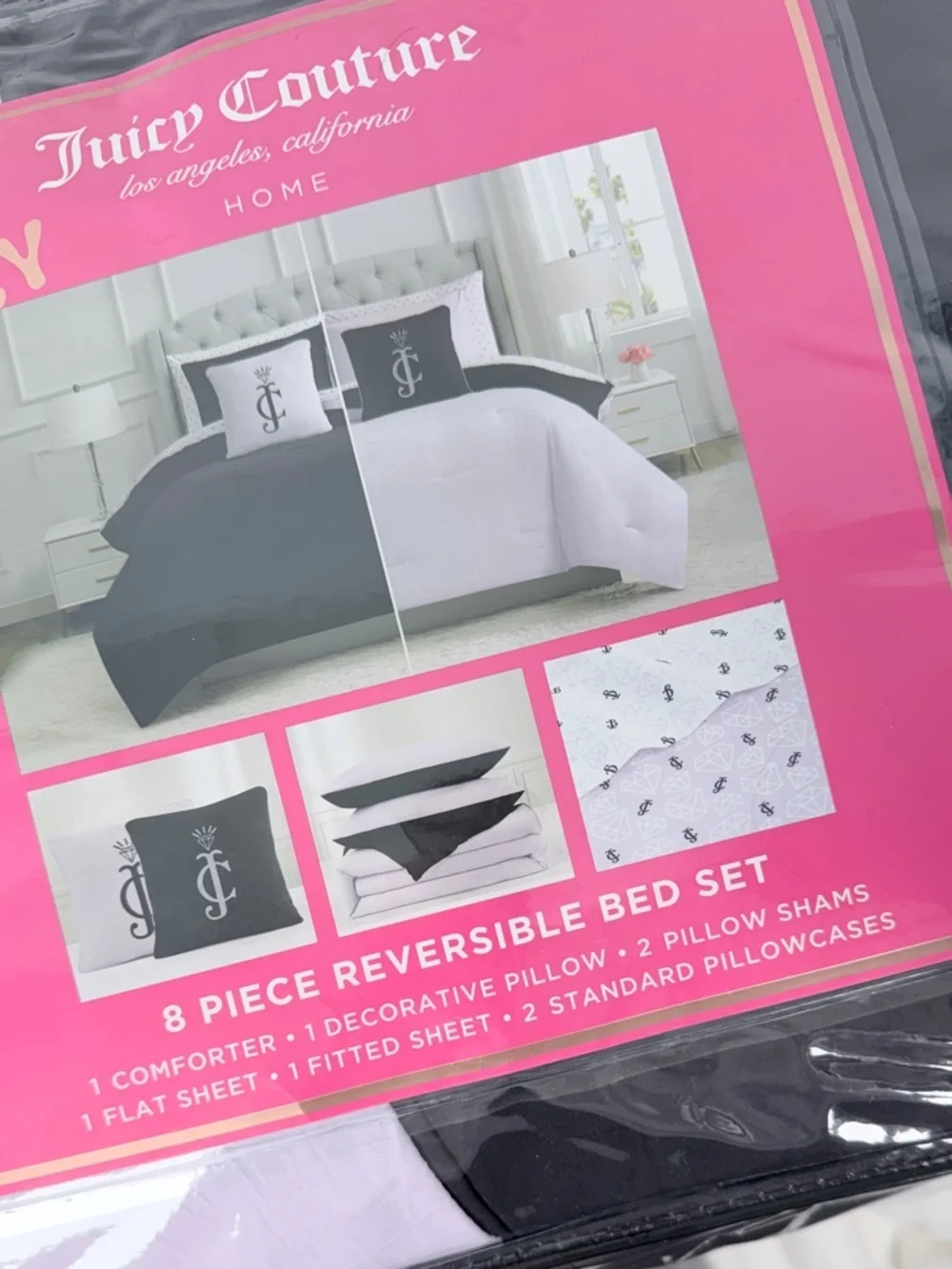 Juicy Couture reversible comforter