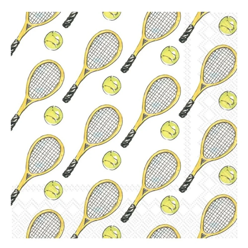 Tennis Cocktail Beverage Paper Napkins, 40 ct