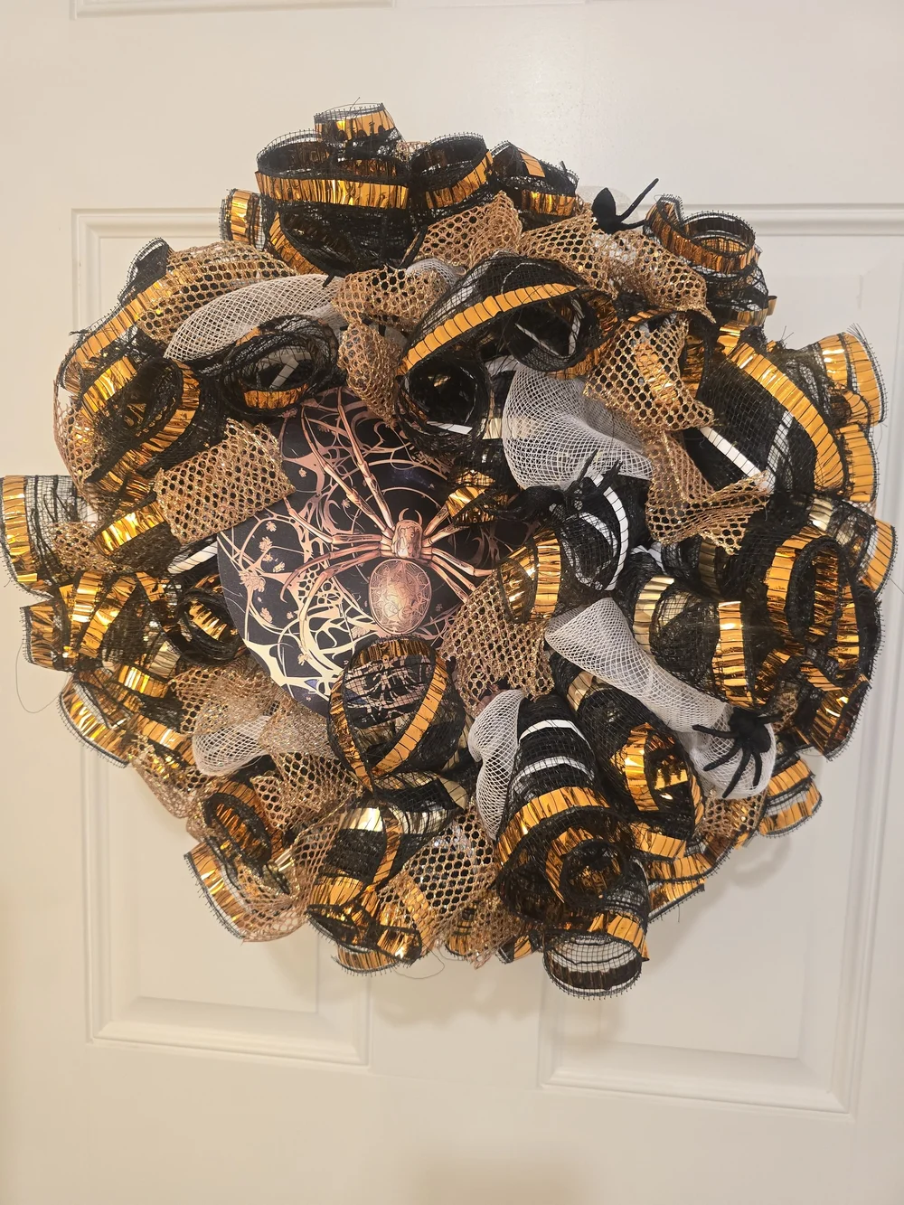 Small Spider Halloween Wreath Handnade