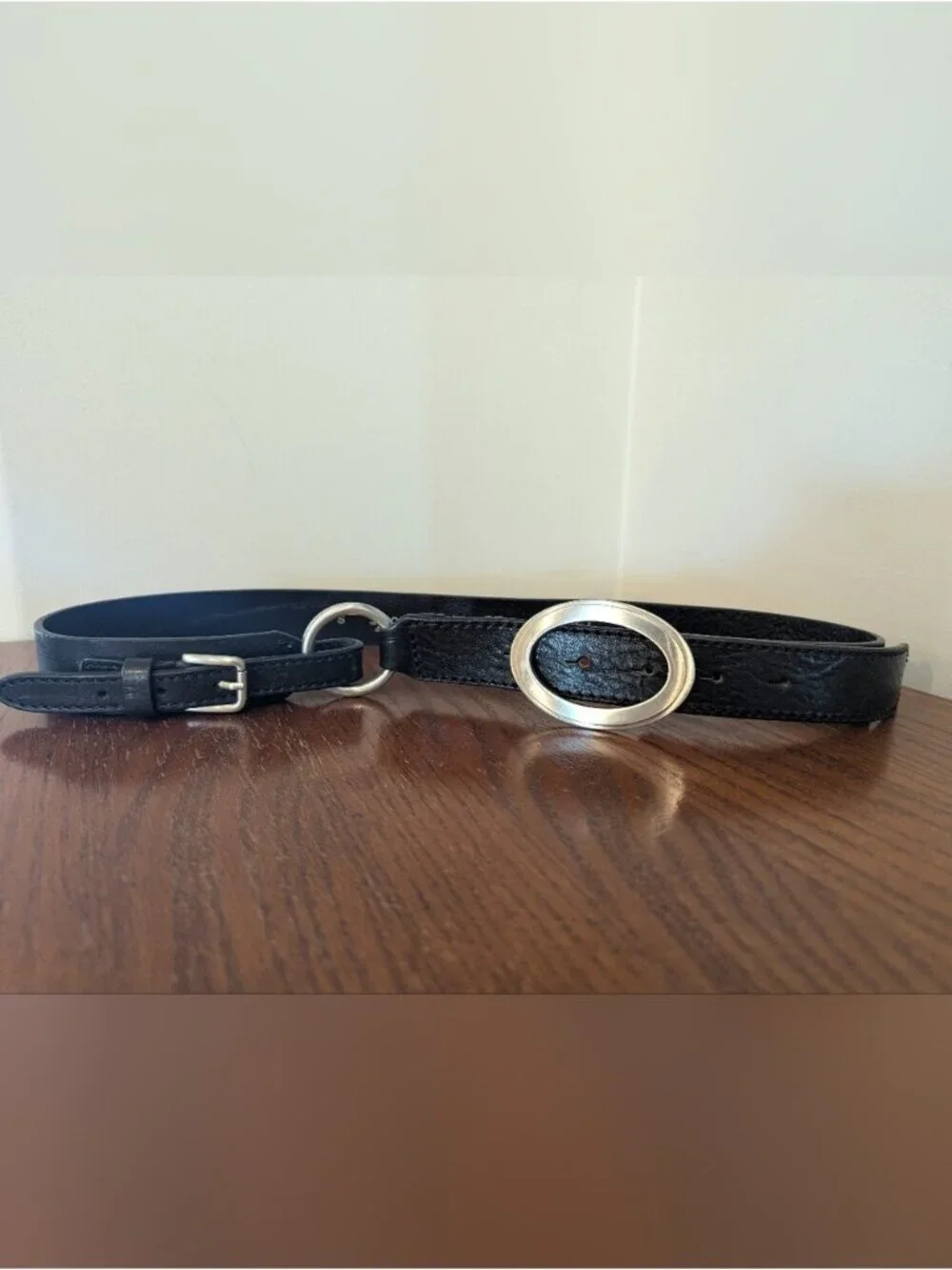 Y2K Vintage Jacob Leather Hip Belt Convertible Waist Belt, Made In Canada Size S