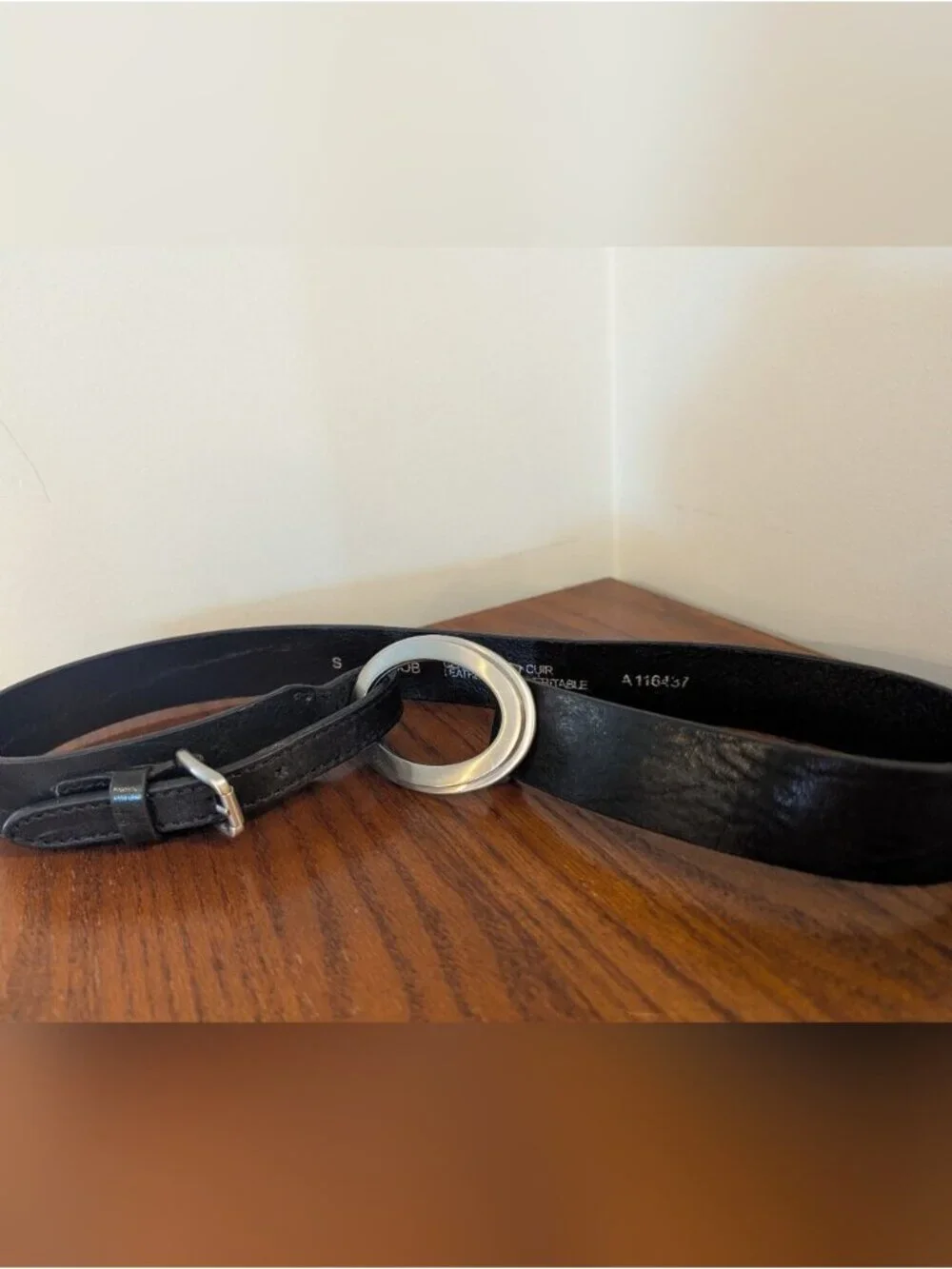 Y2K Vintage Jacob Leather Hip Belt Convertible Waist Belt, Made In Canada Size S