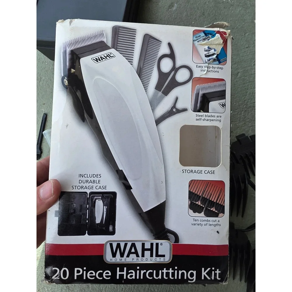Wahl 20 Piece Haircutting Kit Model NAC Corded Clipper Set with Storage Case Z1