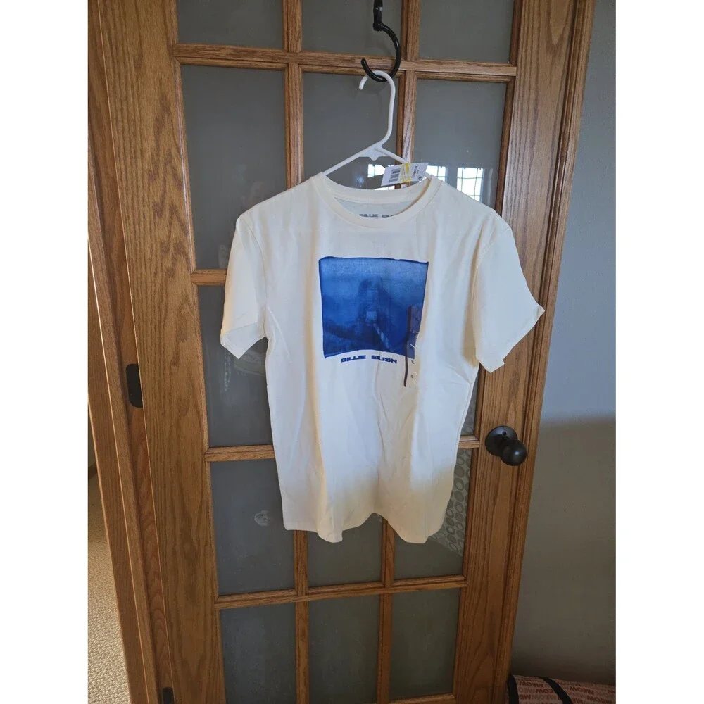 Billie Eilish Kids T Shirt Cream Graphic Print Short Sleeve Size xLarge Child