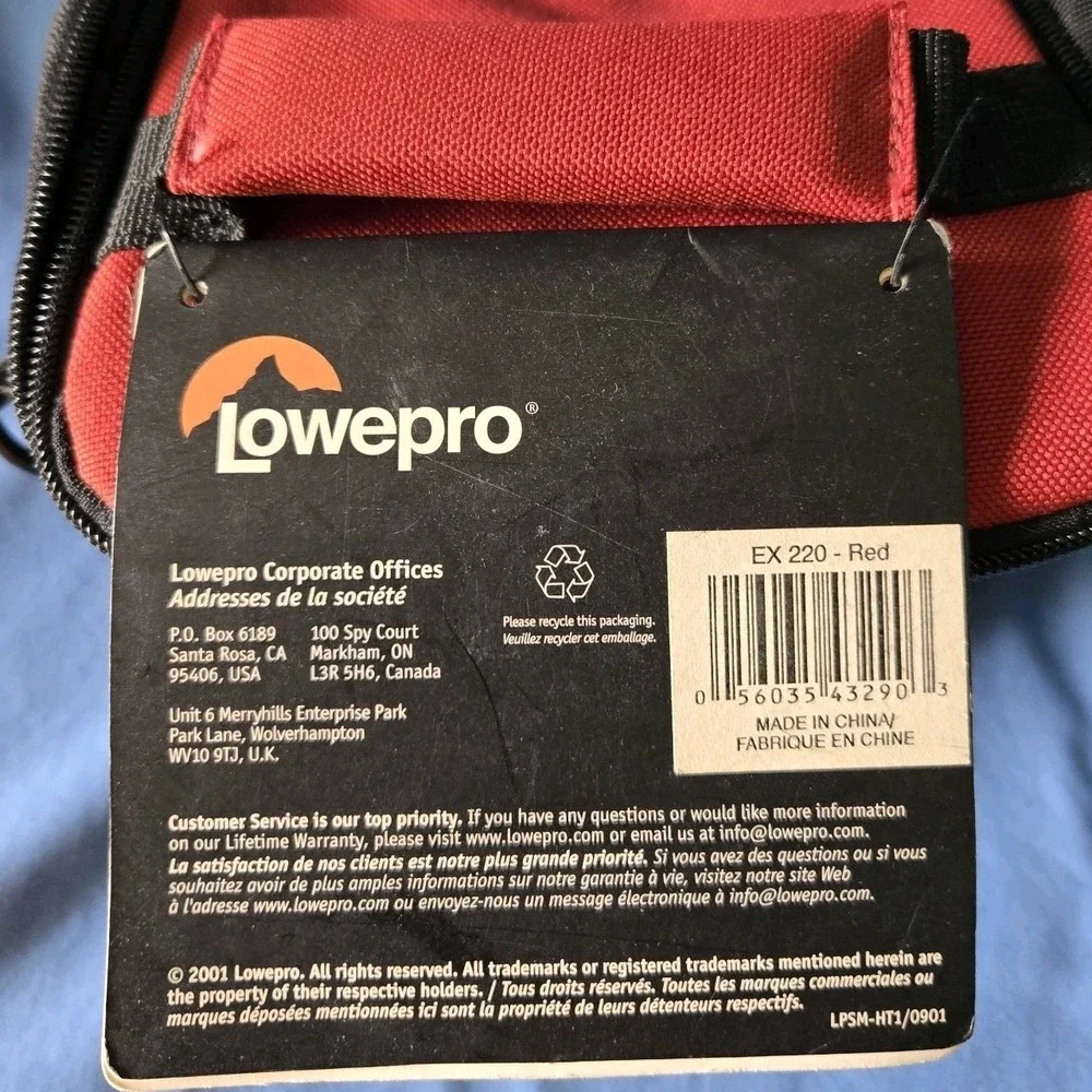 Lowepro EX 220 Nylon Holster-style Shoulder Camera Bag - Rust Red Color