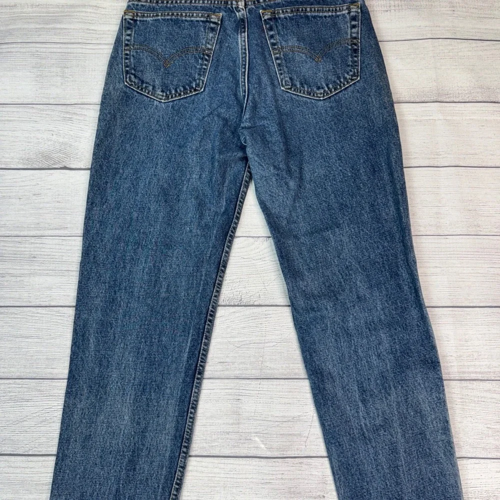 Levis 512 Slim Fit Tapered Leg Jeans Men 34x32 Medium Wash Blue Vintage USA Made