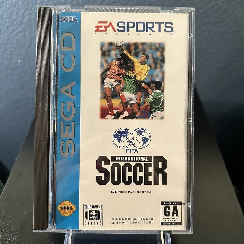FIFA International Soccer (Sega CD 1994) CIB Complete w/ Manual + Reg Card EUC