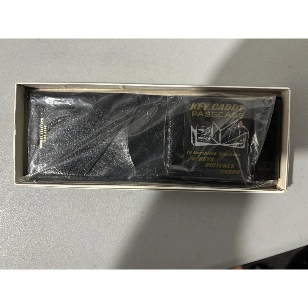 VTG NEW Original Billpak Black Men's Cowhide Leather Wallet Bi-fold USA