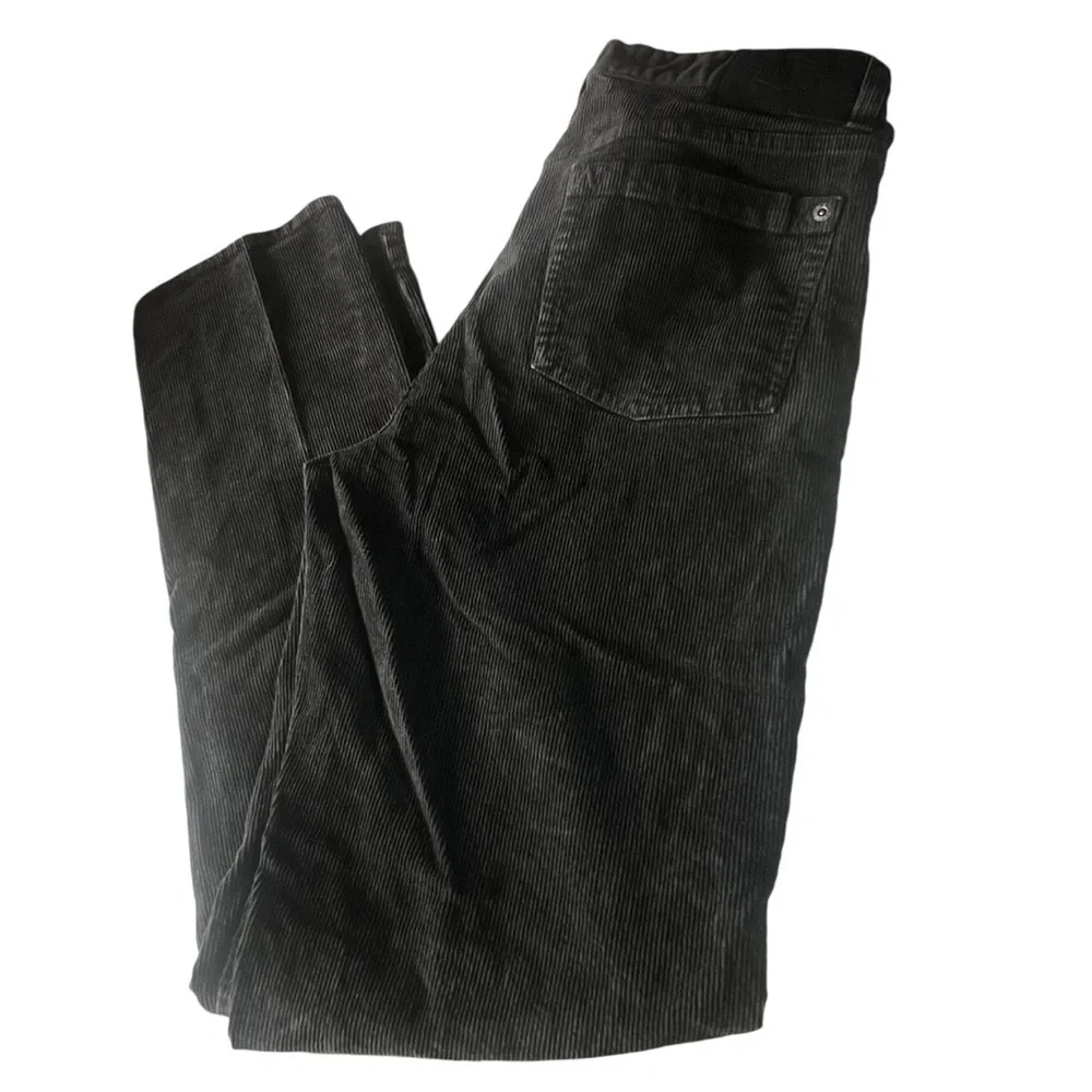 RVCA Corduroy Boys Dagger Fit Charcoal Pants. Size: 29 approx 16