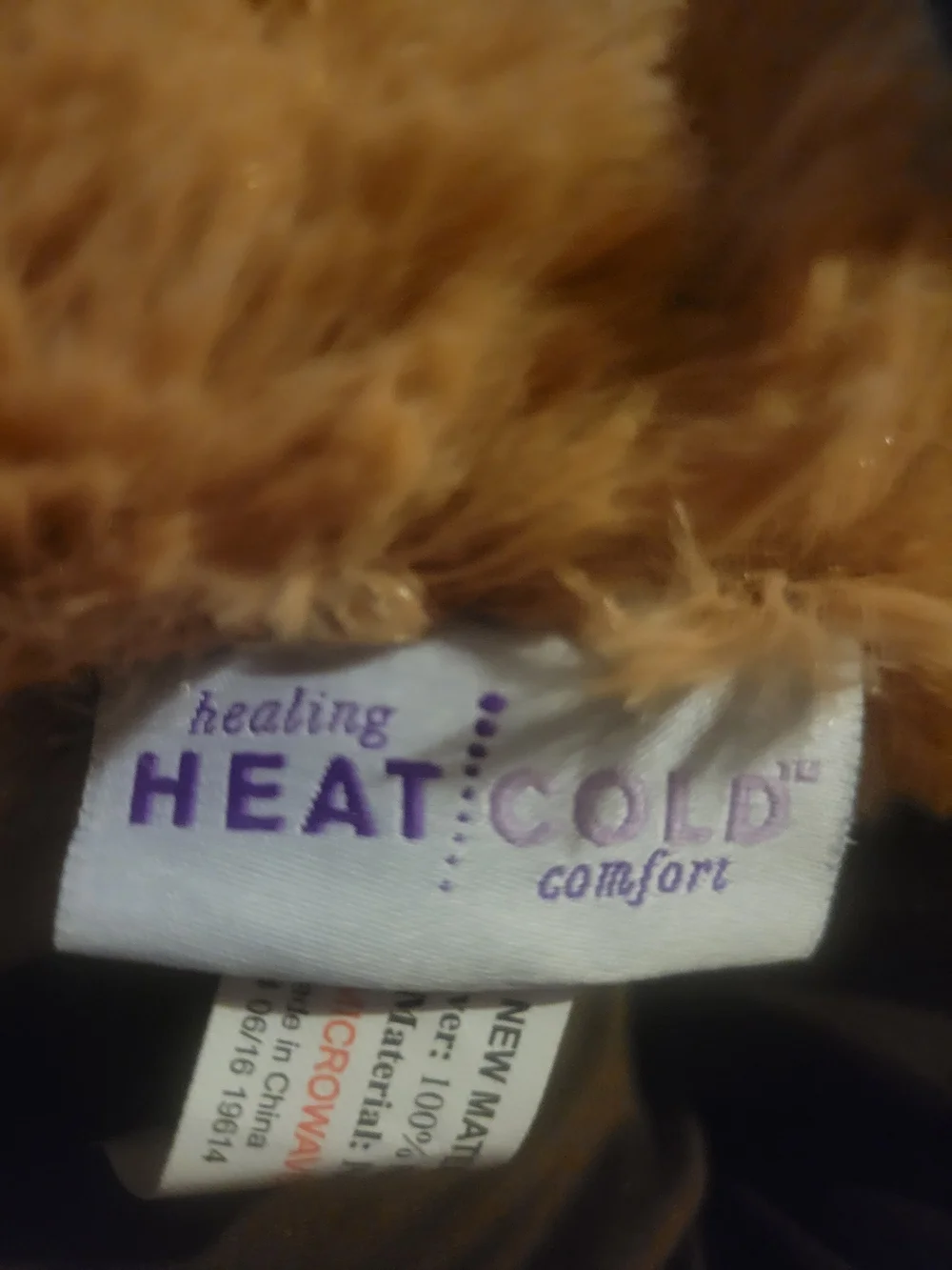 New Therapy Bear Heat & Cold Scented Lavender Comfort Cuddle Buddy Brown Ages 3+