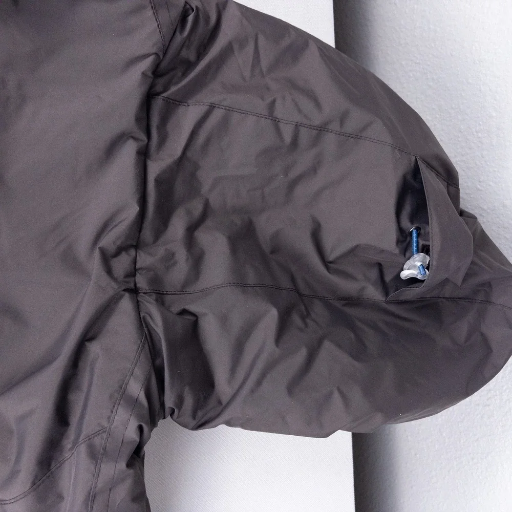 Howies‎ Waterproof Jacket Womens L Brown Quilted Lining Hooded Gorpcore Coat