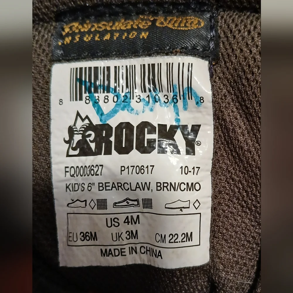 Rocky Bear Claw worn only