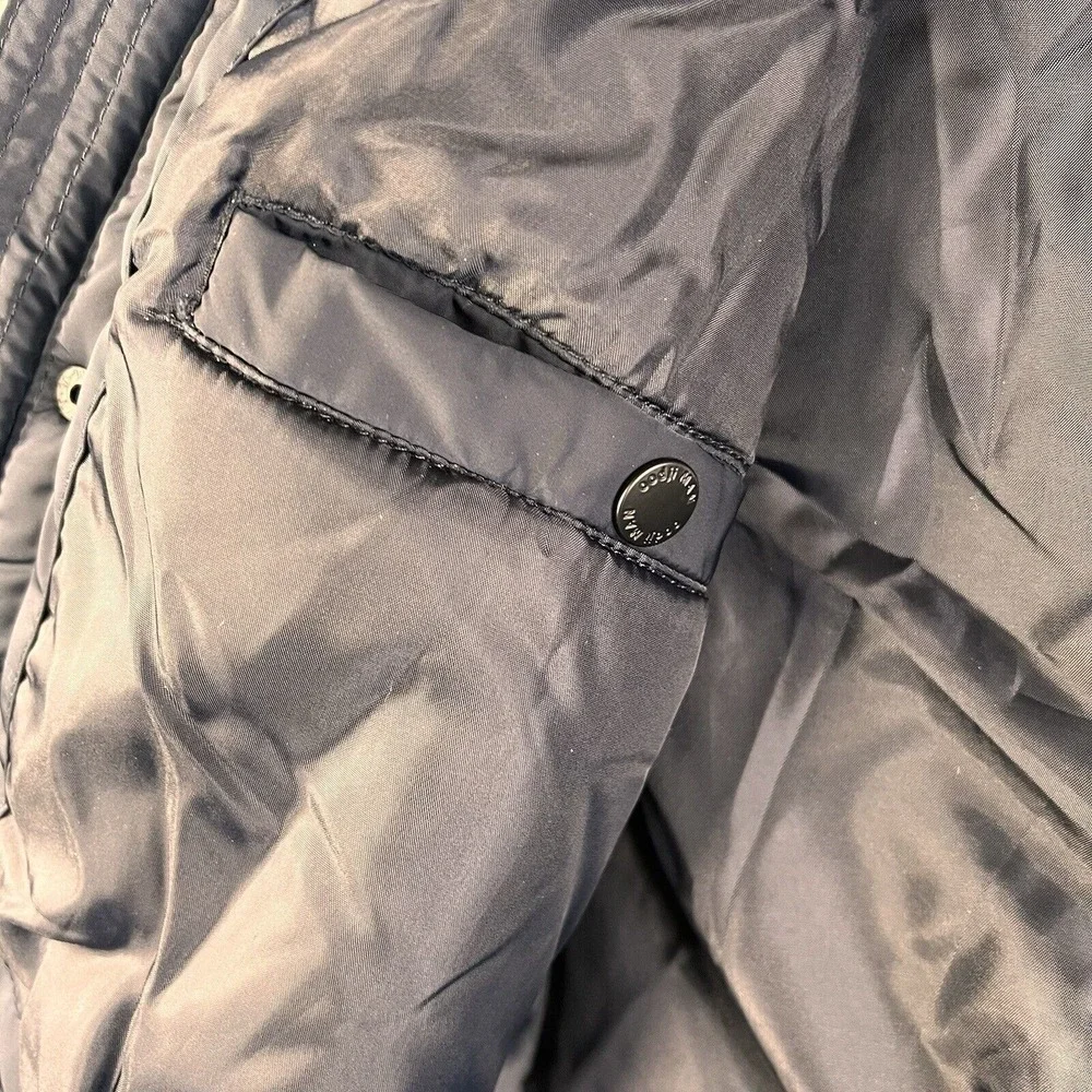 Oodji Man‎ Winter Coat Jacket Men's Medium 182 Blue Insulated Pockets Mid Length