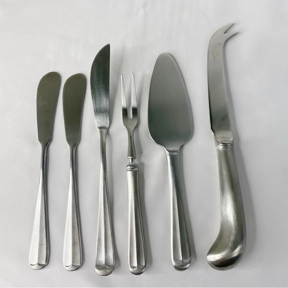 Supreme Cutlery Stainless Japan 6 Piece Assorted Cheese Knife Set