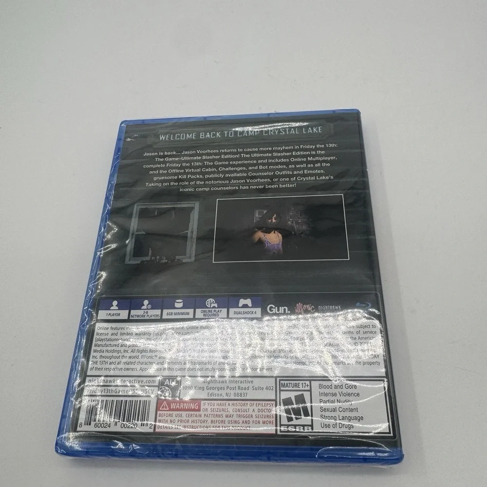 Friday The 13th The Game: Ultimate Slasher Edition PS4 Sony PlayStation 4, 2018