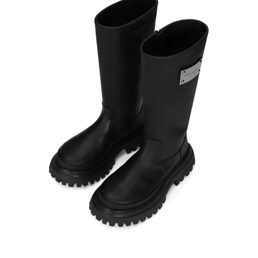 Dolce & Gabbana Black Tall Boots