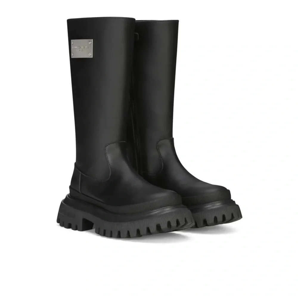 Dolce & Gabbana Black Tall Boots