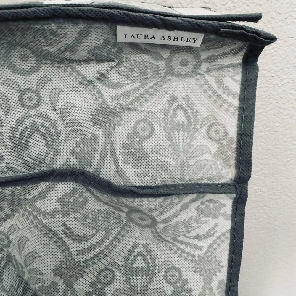 Laura Ashley Gray Closet Hanging Shelves Organizer