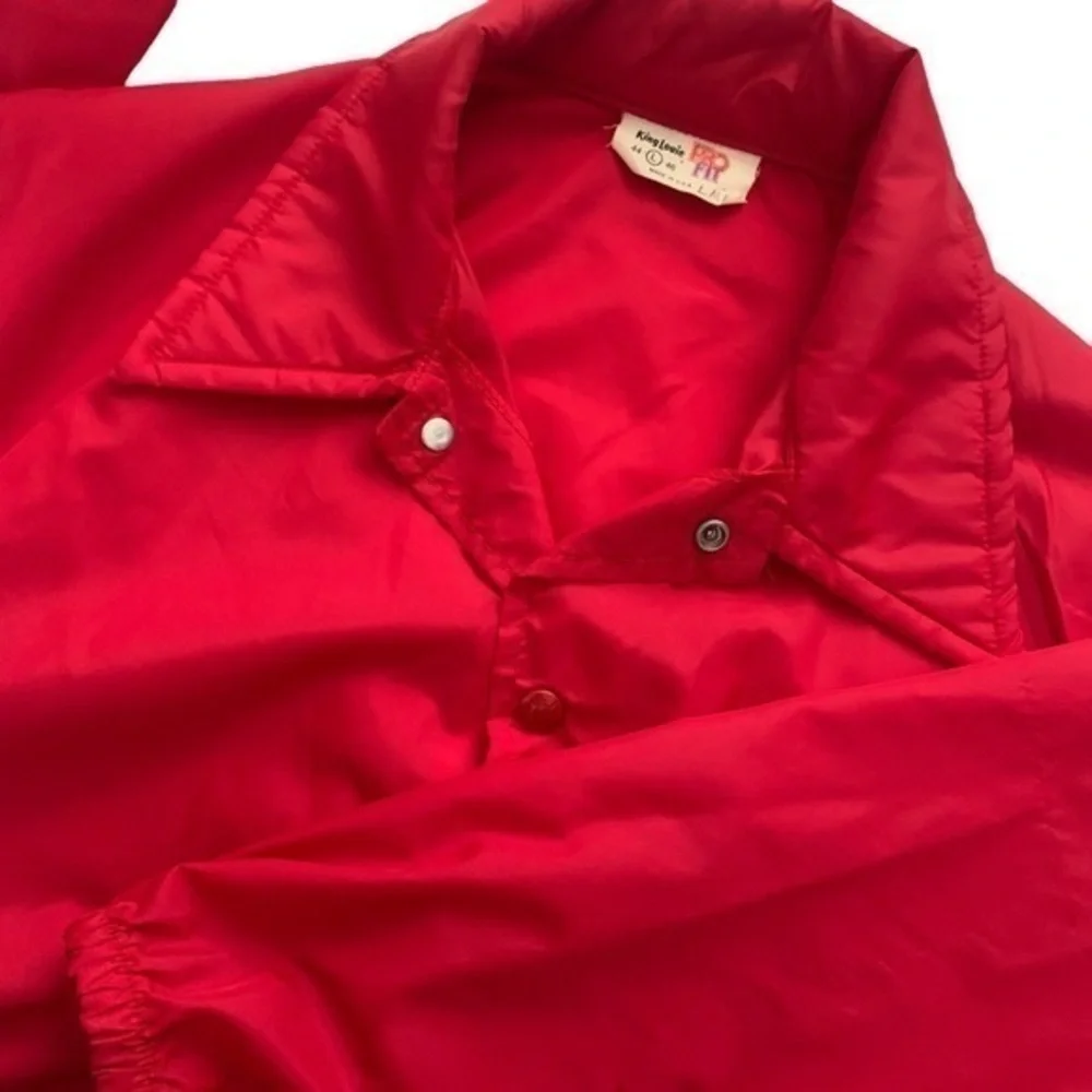 KING LOUIE‎ Vintage Red Lightweight Windbreaker Jacket