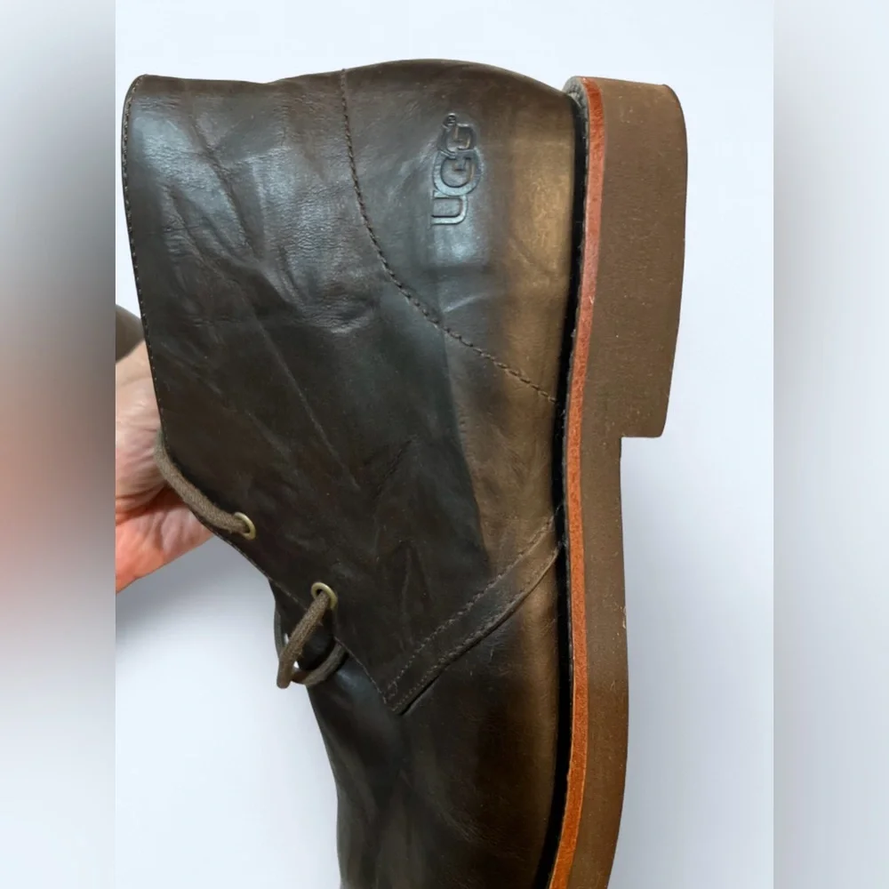 UGG Leighton Leather‎ Chukka Boots - Brown - Men's Size 11.5