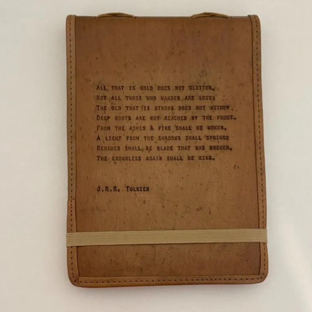 Sugarboo & Co Leather Journal - J.R.R. Tolkien “All That‎ is Gold” Notebook Book