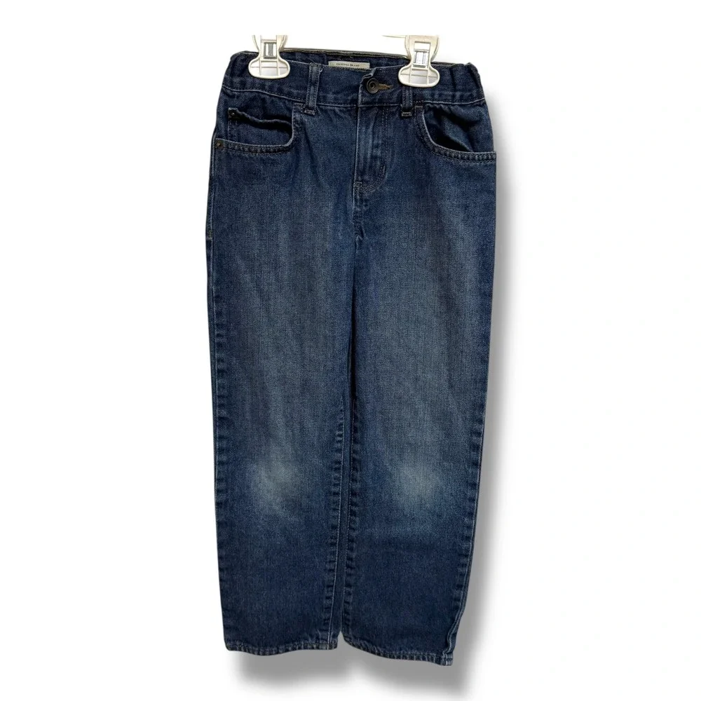 The Children's‎ Place Boys Straight Leg Denim Jeans Blue Size 7 Adjustable Waist