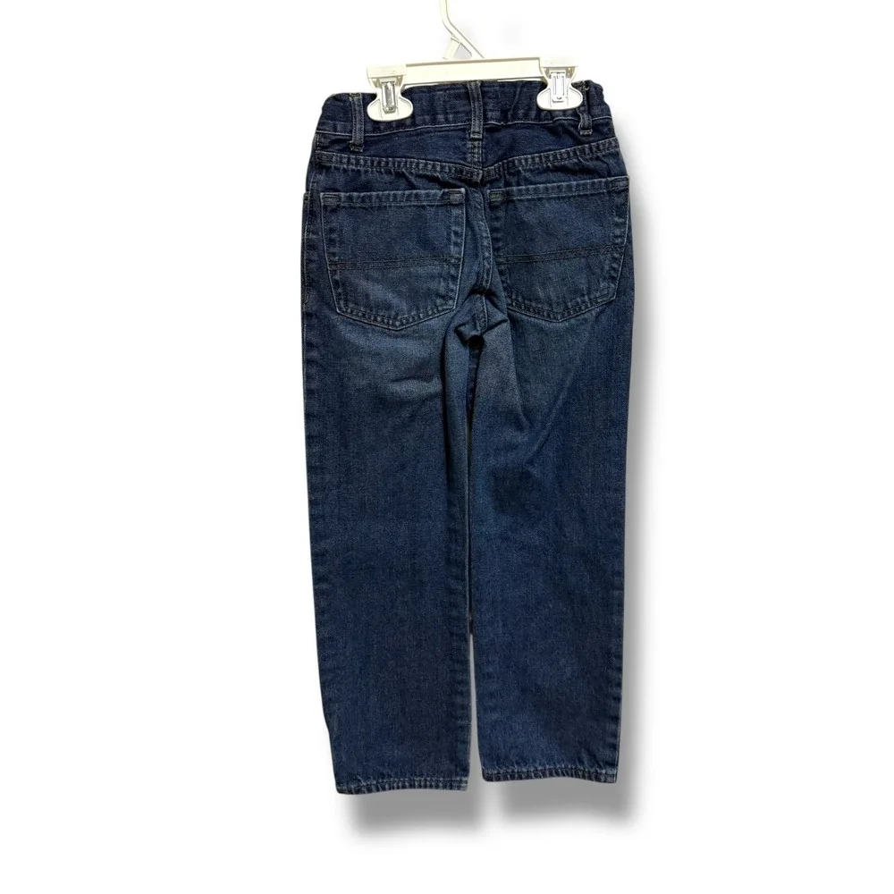 The Children's‎ Place Boys Straight Leg Denim Jeans Blue Size 7 Adjustable Waist