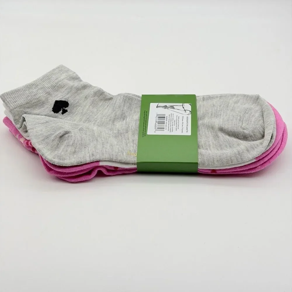 Kate Spade New York 3 Pairs Patterned Socks One Size