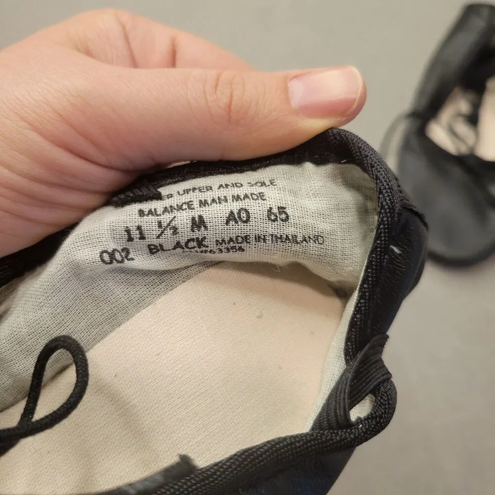 Liberts Girl Flat Ballet Shoes Size 11.5 M Black
