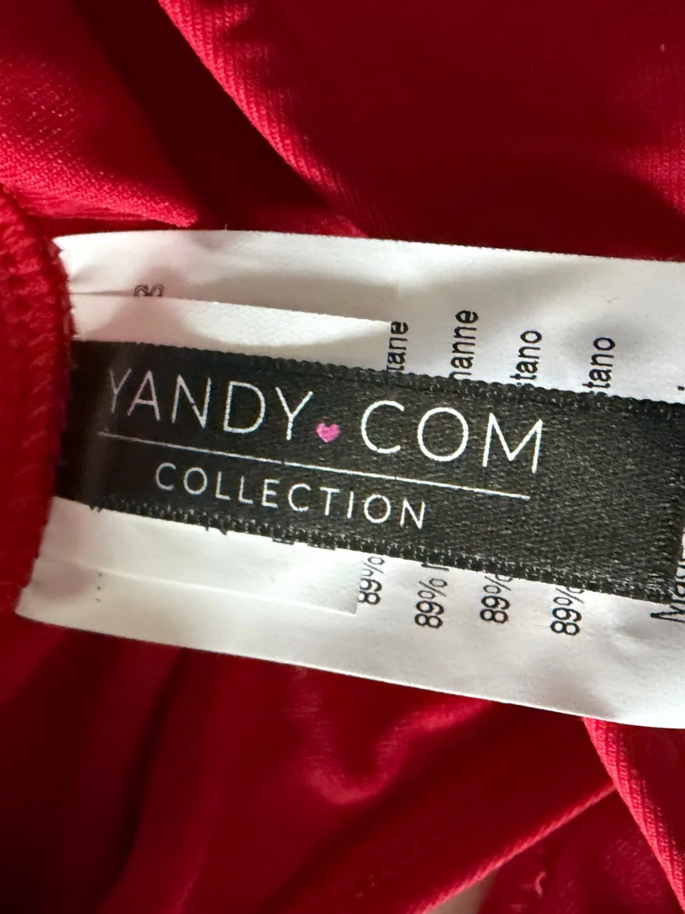 Yandy red mesh