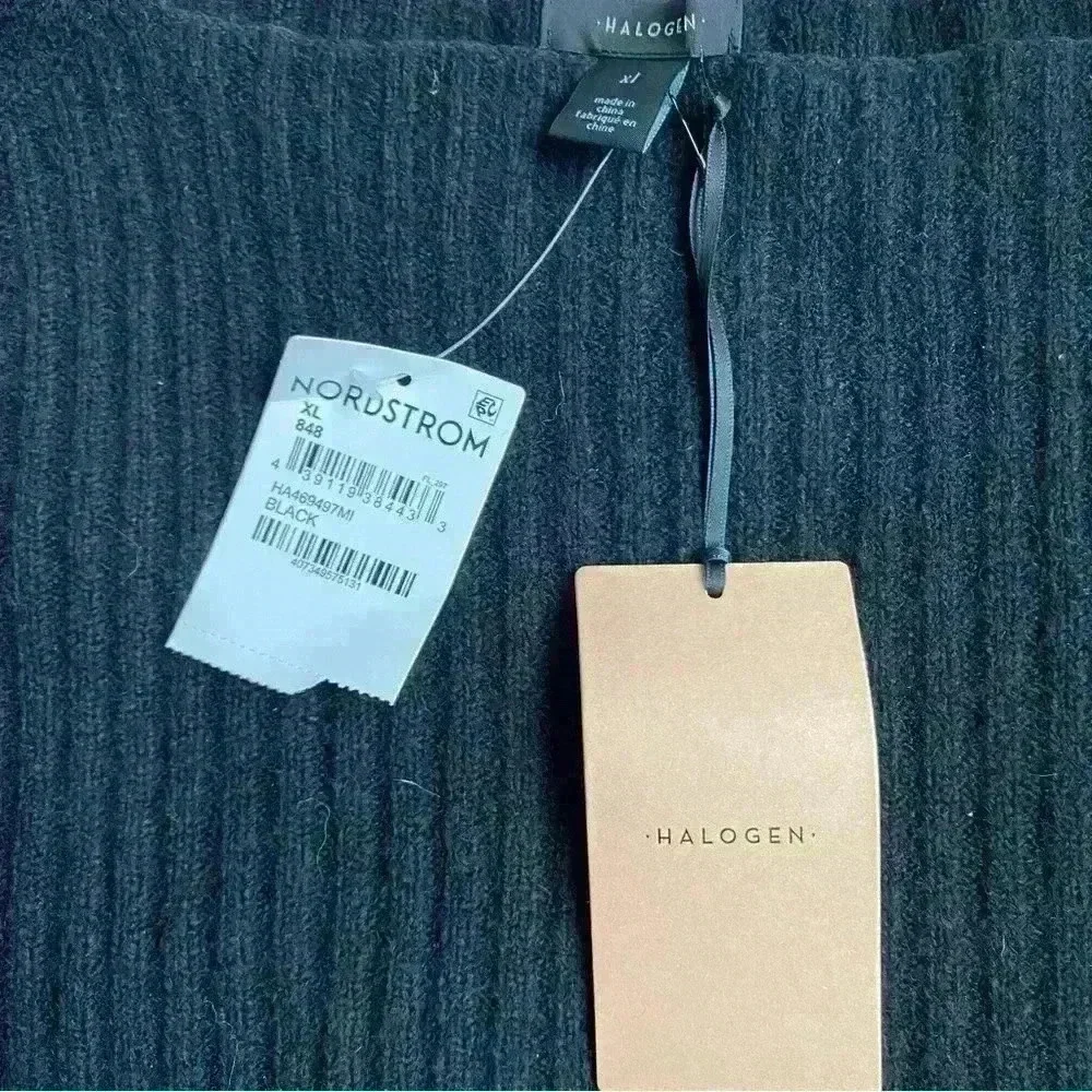 Halogen Sweater.  Ballon sleeves.  Black.  Size XL.  NWT.