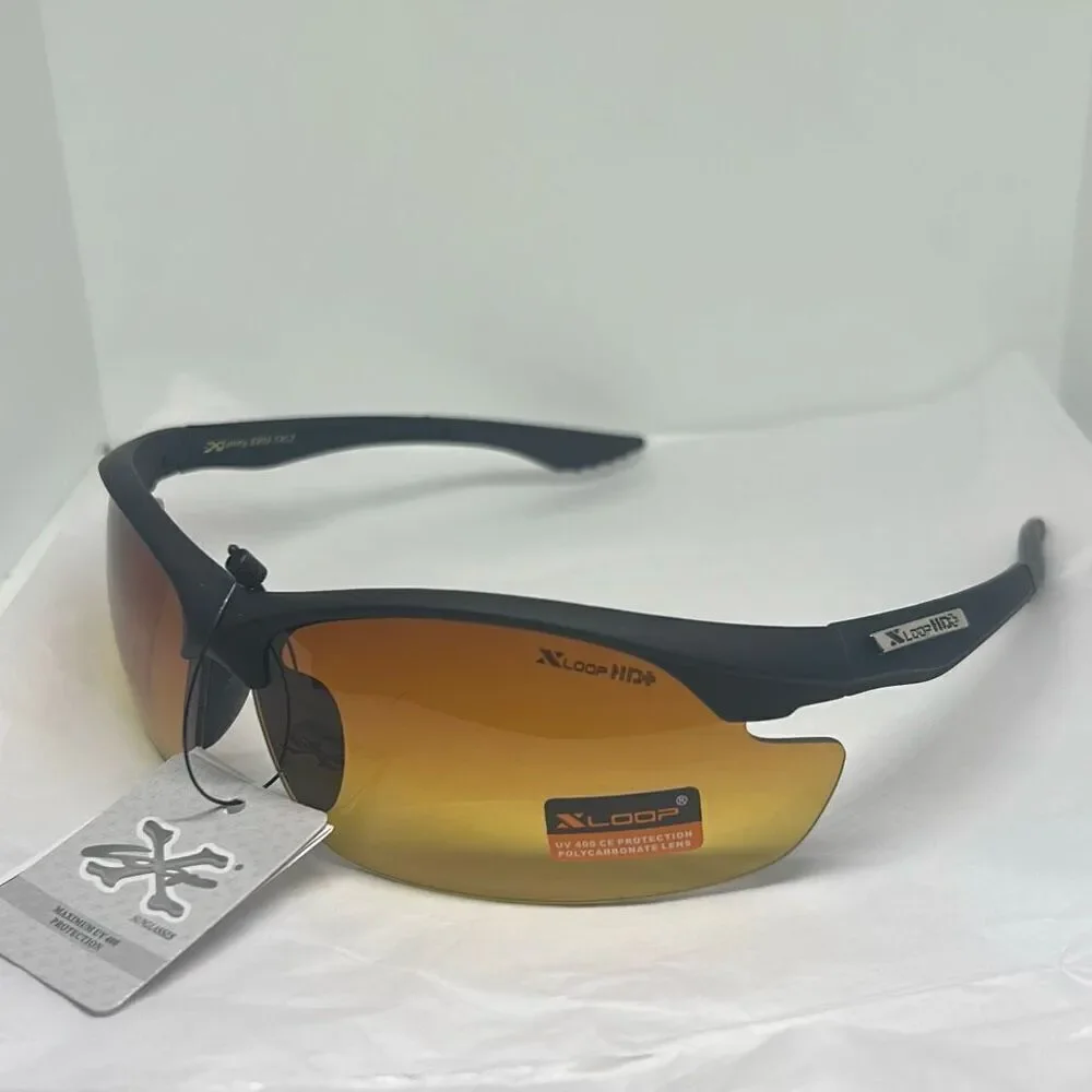 X-Loop HD+ Wraparound Sports Sunglasses – UV400 Protection, Polycarbonate Lens